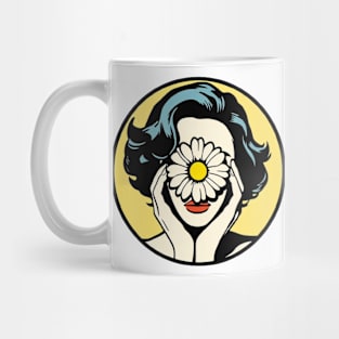 flower face vintage Mug